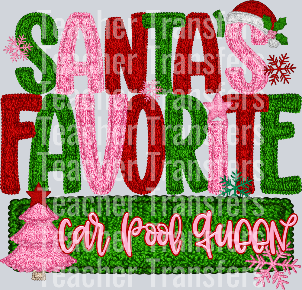 SANTAS FAVORITE Car Pool Queen