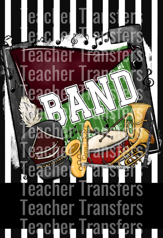 Band Flags Maroon