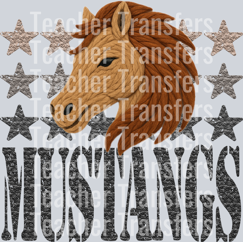 YARN MASCOTS MUSTANGS