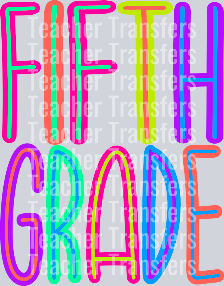 Back to School Brights FIFTH Grade