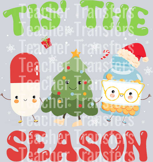 CPhT Pharmacy Technician Christmas Shirt Xmas Tis The Season T-Shirt