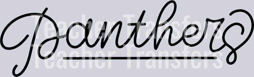 Hand Lettered Panthers