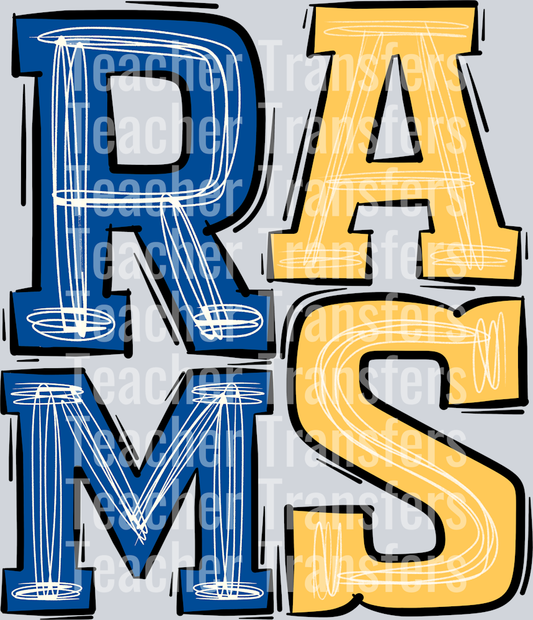 Rams -blue 004b96-yellow