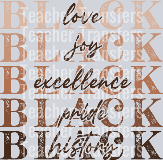 Black love joy excellence pride history