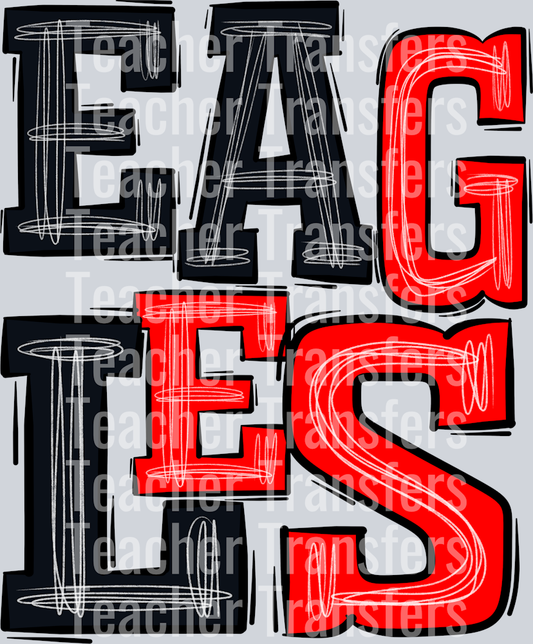 Eagles Red and Black