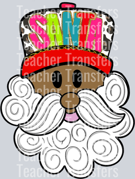 Santa  leopard trucker