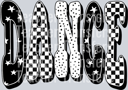 DANCE BLACK CHECKERED