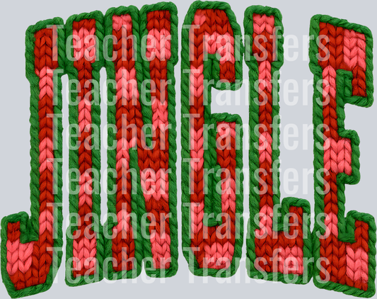 JINGLE CHECKERED FAUX YARN