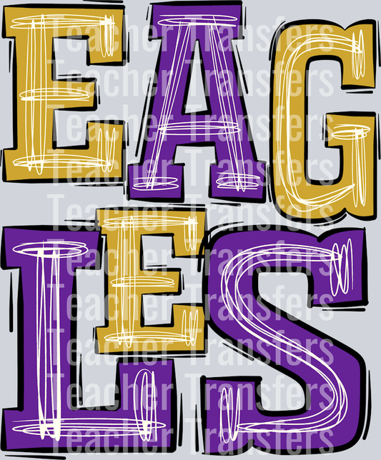 Eagles Purple Gold