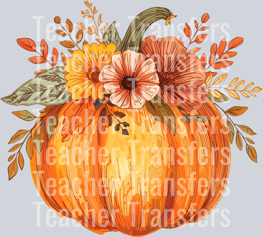 FLORAL PUMPKIN