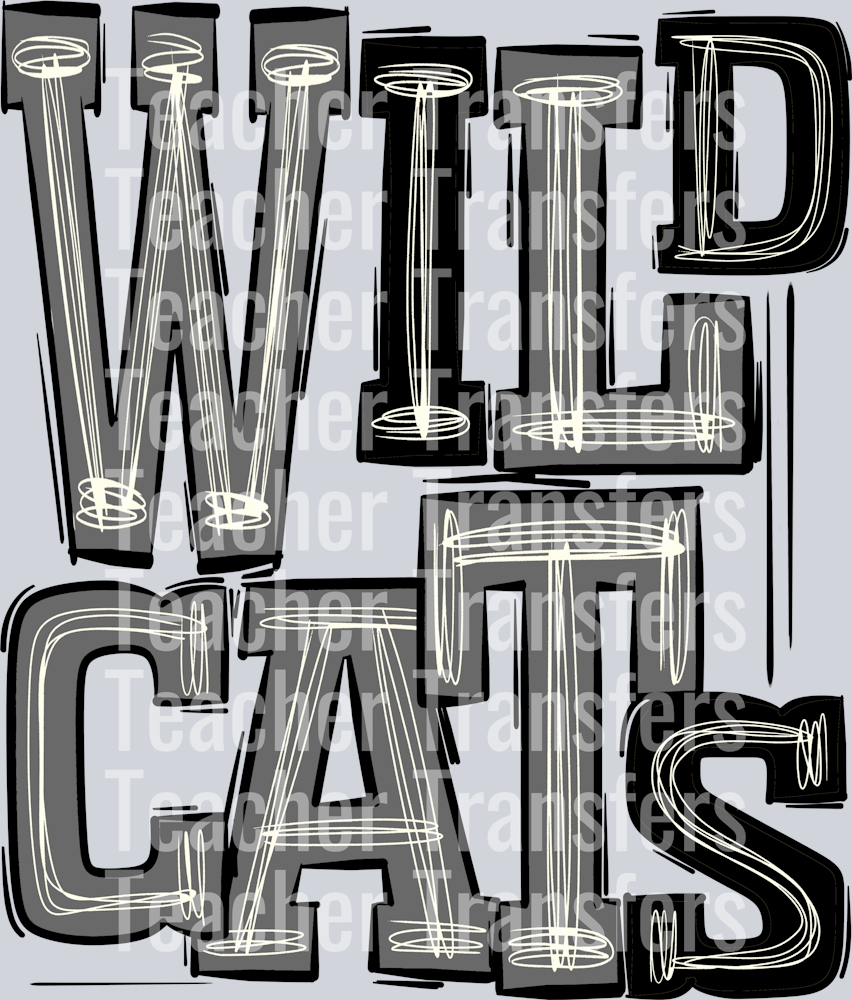 Wildcats Black Silver Gray