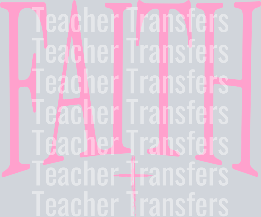 FAITH CROSS PINK
