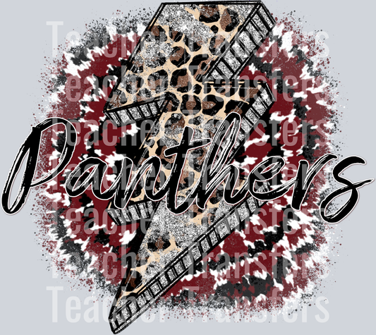 Panthers Maroon Black