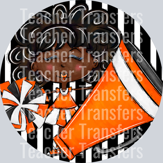 Cheer Bag Tags Orange Dark