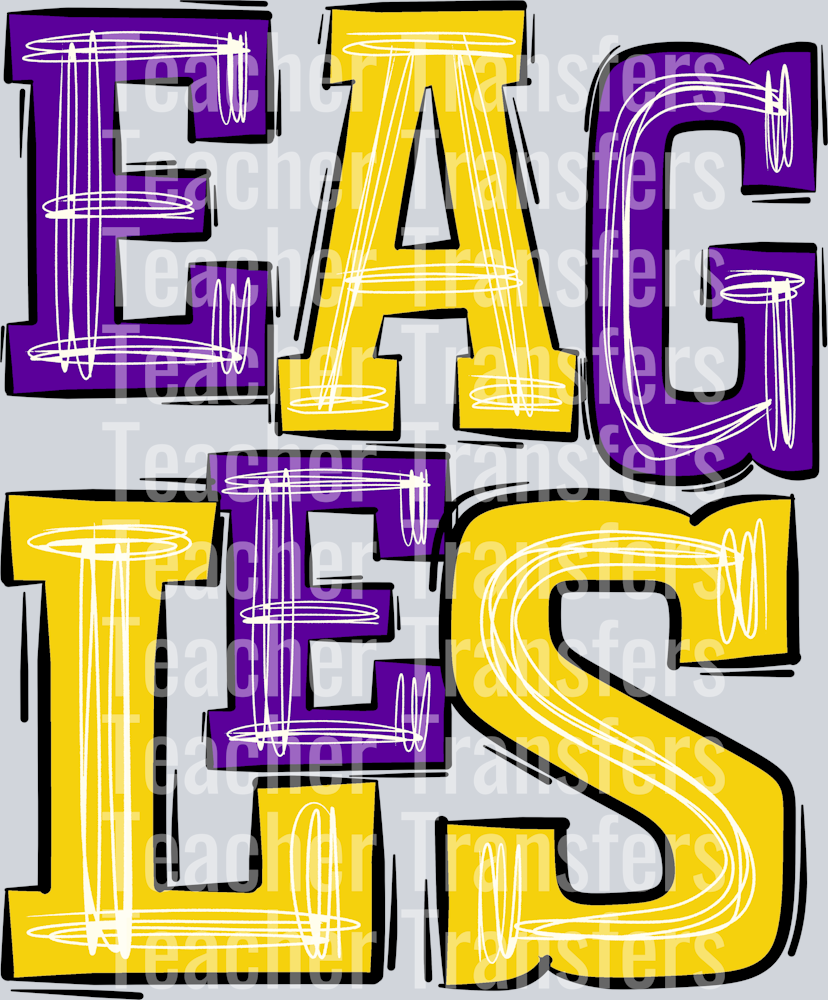 Eagles Purple and Yellow