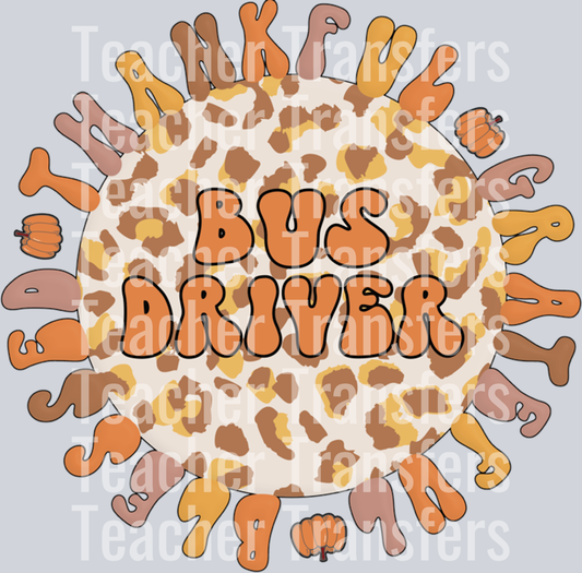 Thankful Bus Driver Thanksgiving Bus Driving Long Sleeve T-Shirt (1)