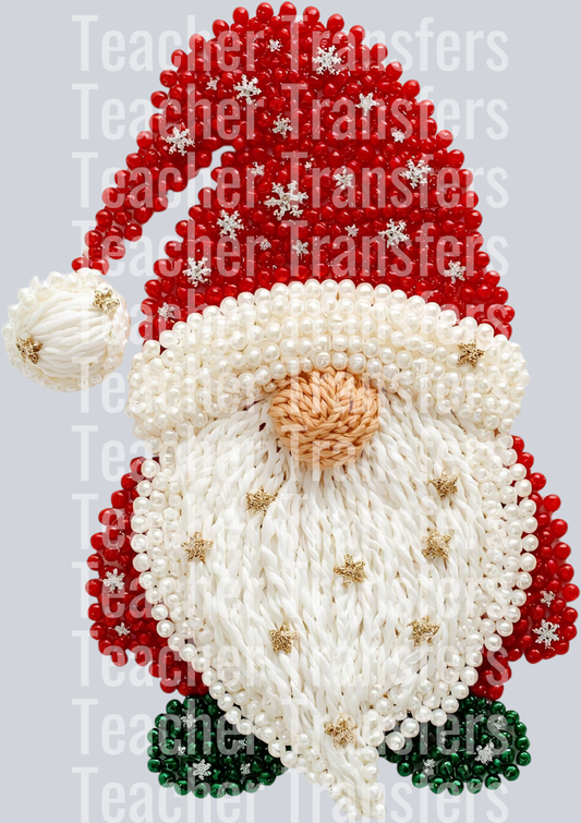 CHRISTMAS GNOME FAUX PEARLS