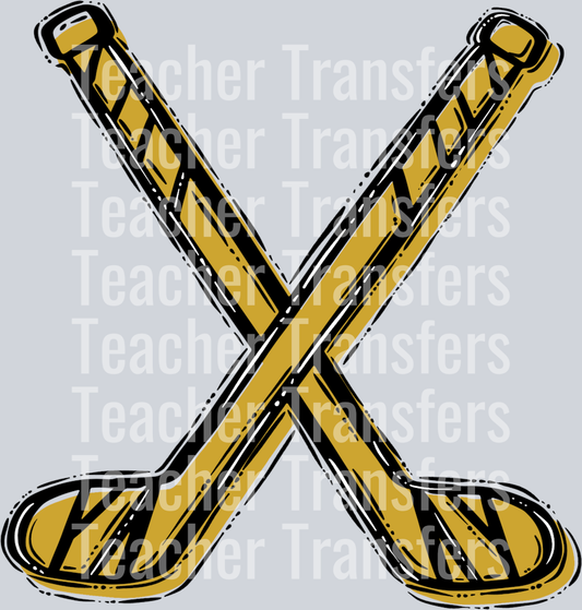 Hockey Sticks Vegas gold