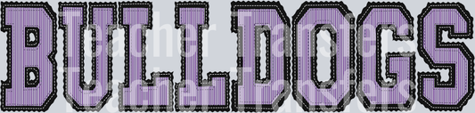 THE PREPSTER BULLDOGS PURPLE BLACK