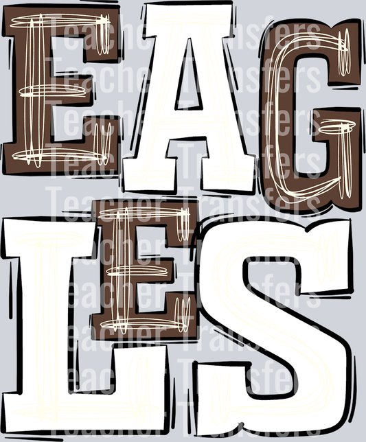 Eagles Brown and White