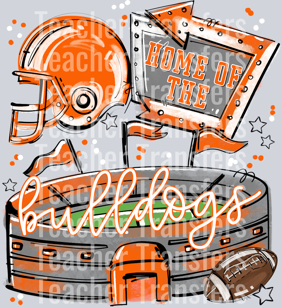 HOME OF THE STADIUMS BULLDOGS ORANGE