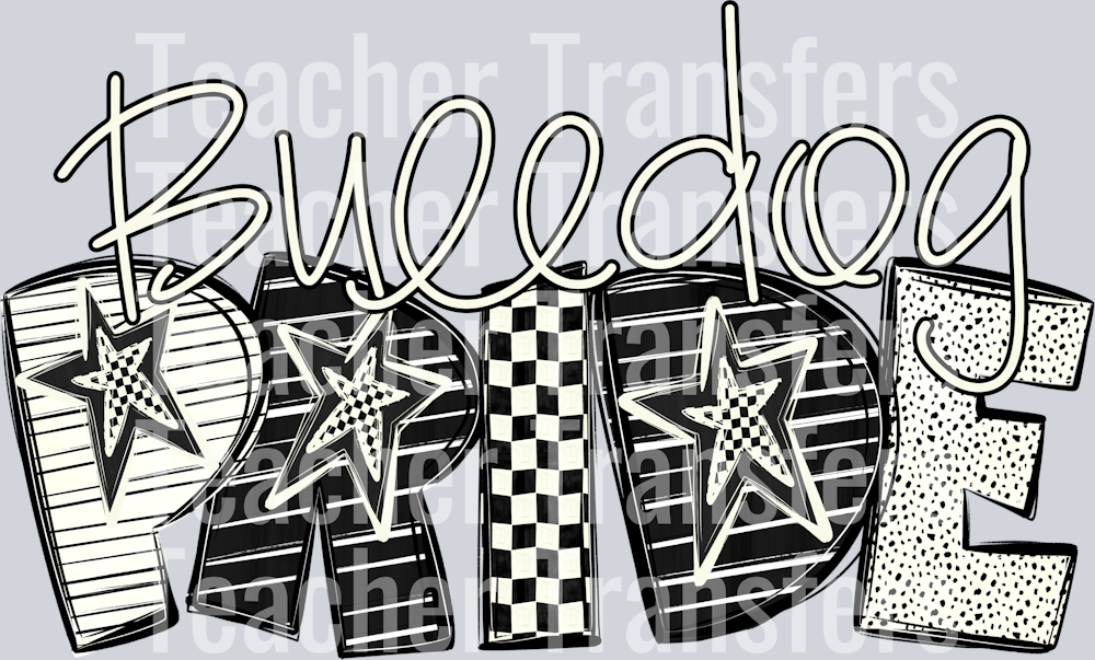 BULLDOG PRIDE WORD ART