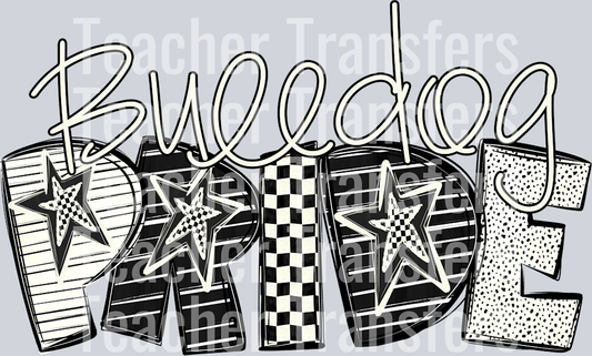 BULLDOG PRIDE WORD ART