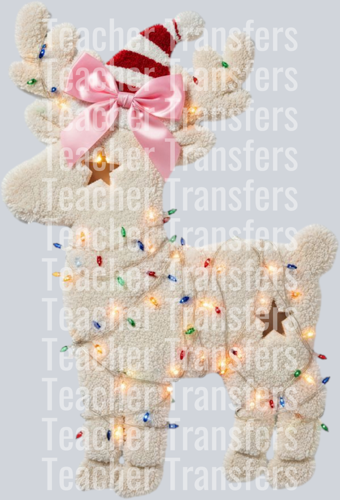 christmas light reindeer hwds