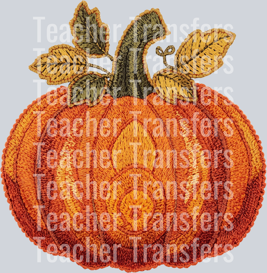 EMBROIDERY PUMPKIN