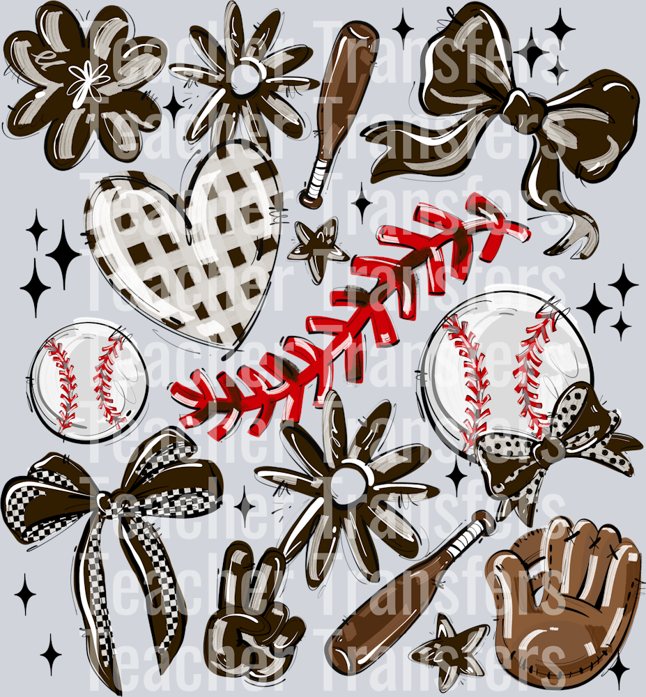 BROWN PLAY BALL COLLAGE BASEBALL