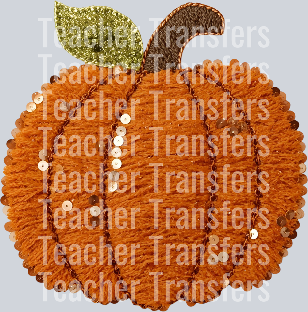 FALL PUMPKIN FAUX YARN SEQUINS