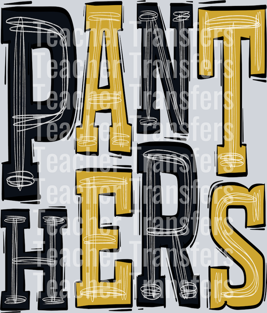 PANTHERS BLACK - VEGAS GOLD