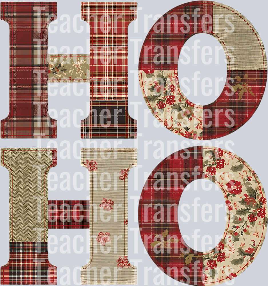 HO HO CHRISTMAS PATCH