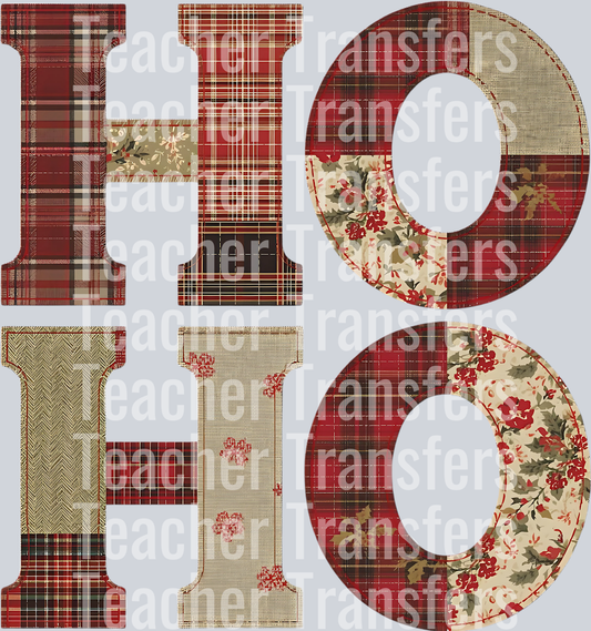 HO HO CHRISTMAS PATCH