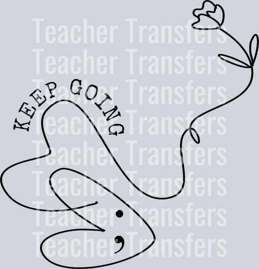 KEEP GOING LINE DRAWING