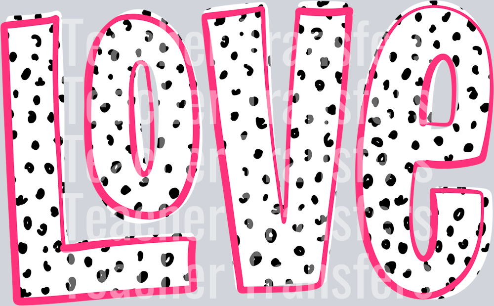 Love Doodle Black Mini Dots