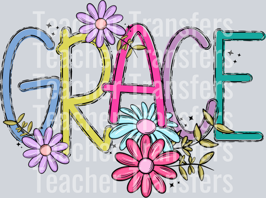 Grace with Flowers