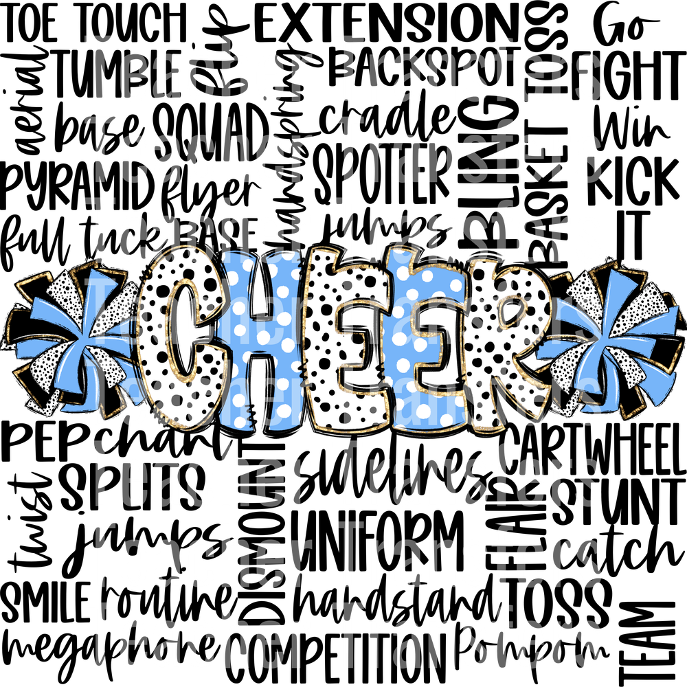 CheerDoodleWordArtCBBlk