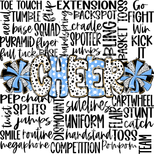 CheerDoodleWordArtCBBlk