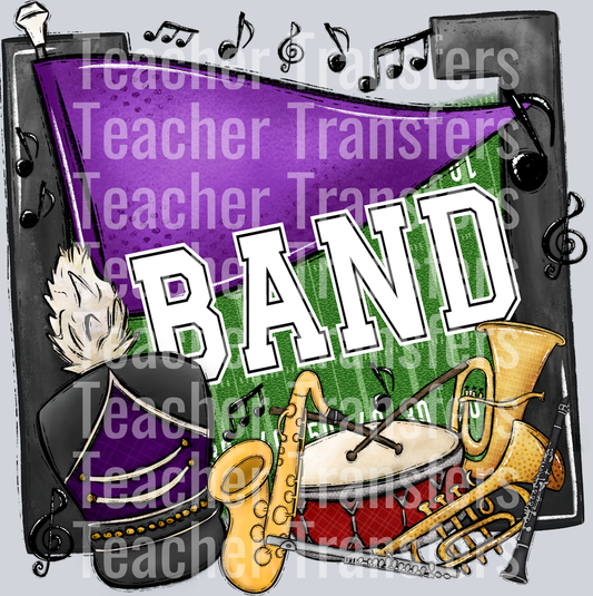 Band Pennants Purple