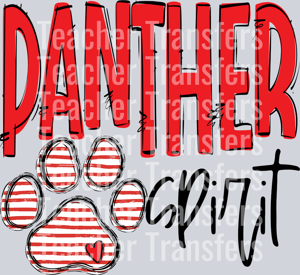 Team Go Spirit Panther Paw Red