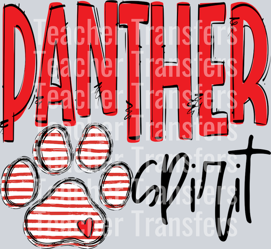 Team Go Spirit Panther Paw Red