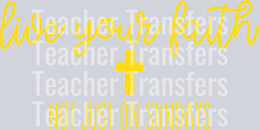 LiveYourFaith Yellow