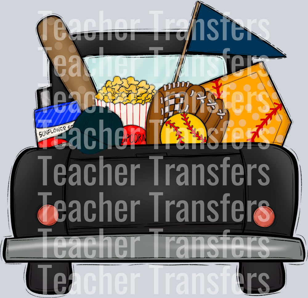 Follow me to the ballpark Navy Softball Truck