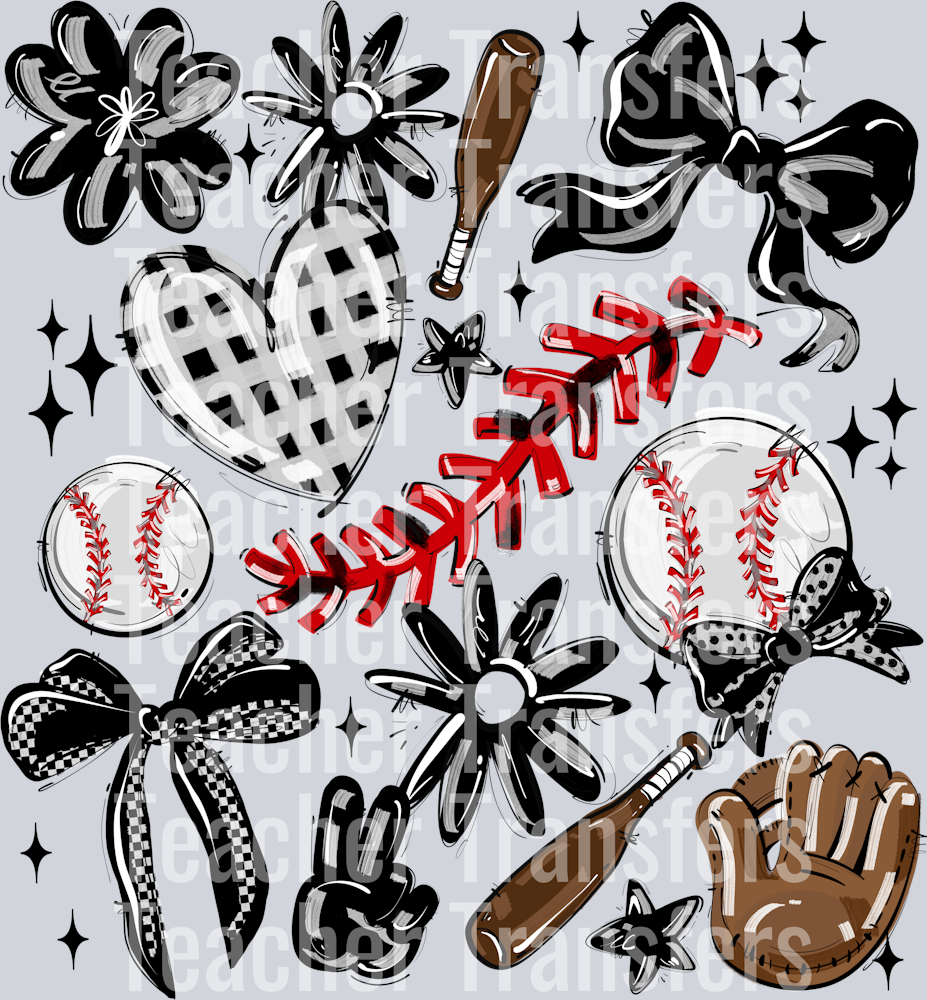BLACK PLAY BALL COLLAGE BASEBALL