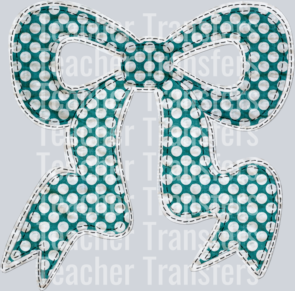QUILTED BOW TEAL