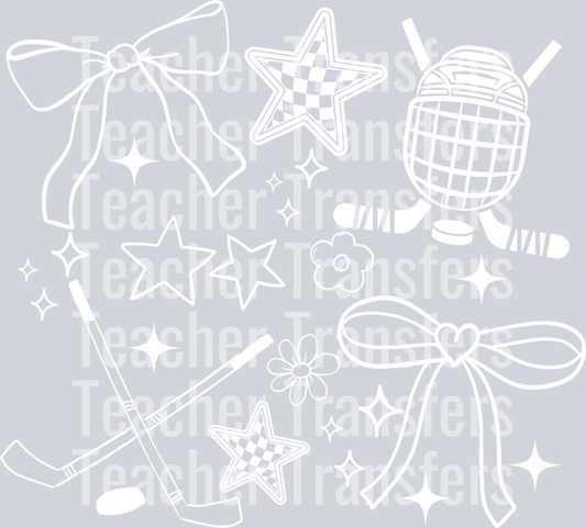 HOCKEY DOODLE WHITE