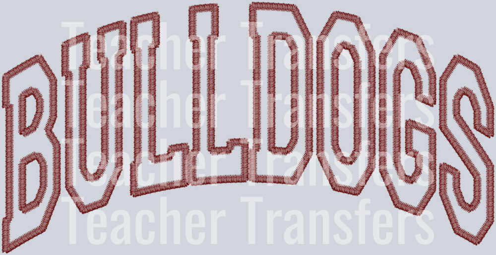 Bulldogs Maroon Stitch