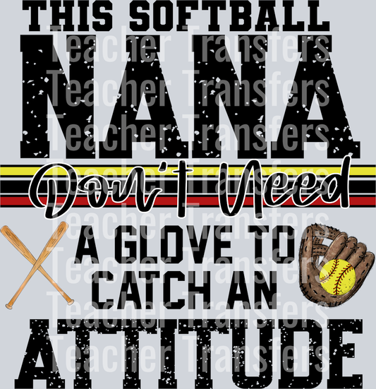 This softball nana don’t need a glove