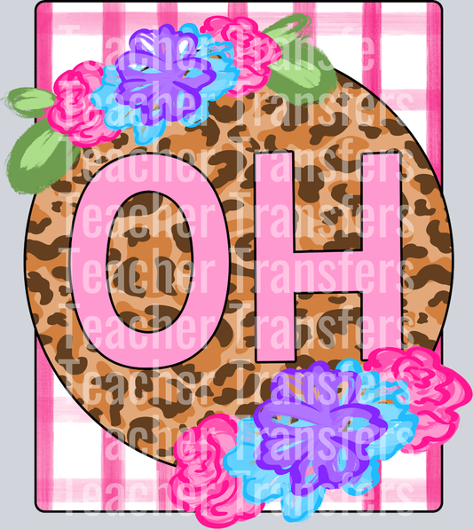 Preppy State Initials OHIO